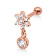 Flower CZ Stone Helix Ear Piercing TIP-2420